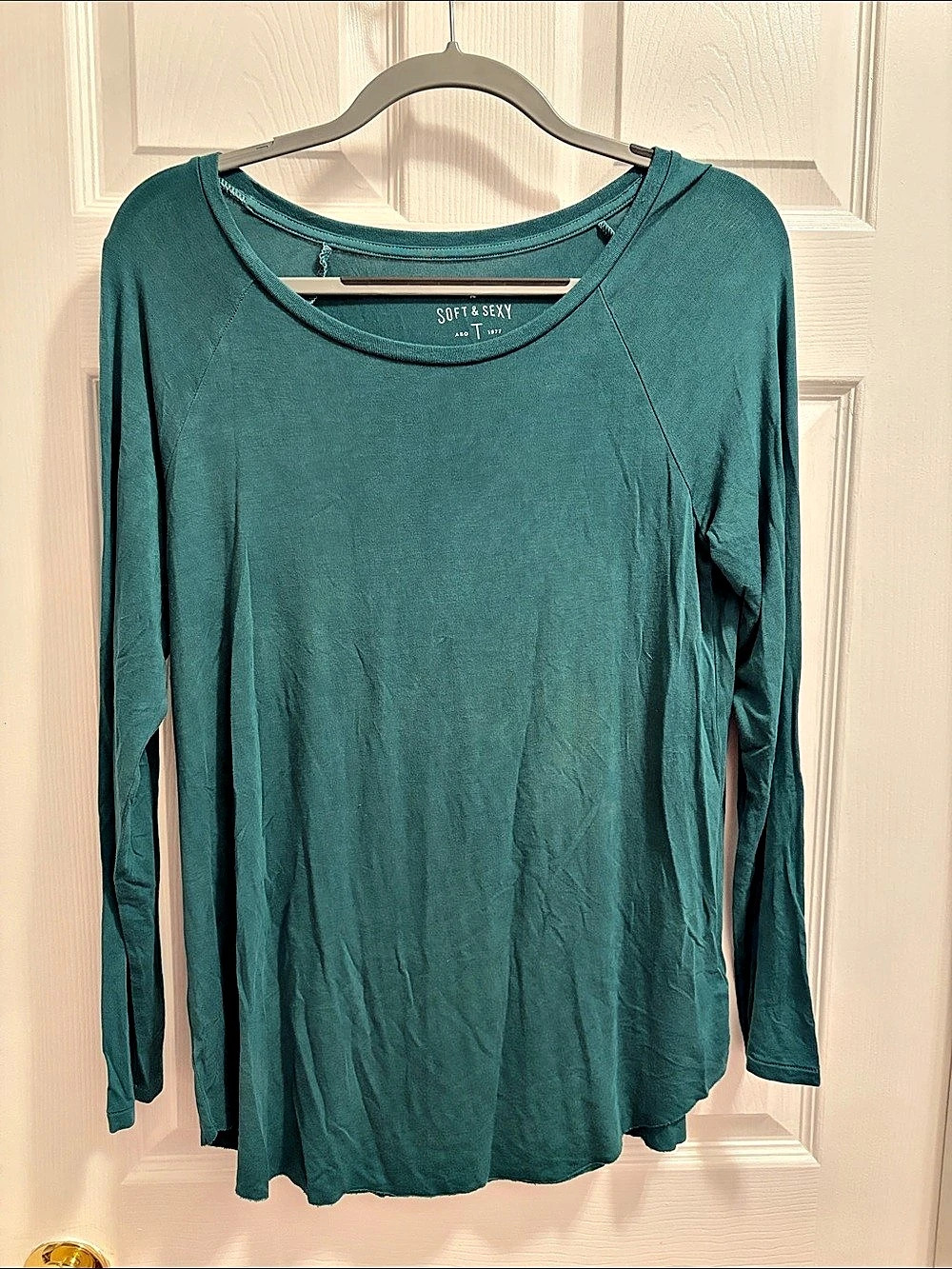 American Eagle Outfitters Soft & Sexy Long Sleeve Tee Long Sleeve Tee in Green